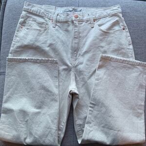 Universal Thread Highest Rise Vintage Crop Jeans Y2K Cream Trendy Denim 16